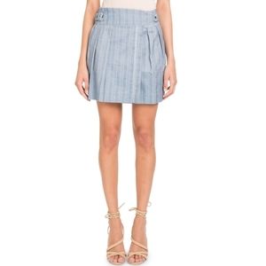 Pascal Millet Striped A-Line Mini Skirt 10 US